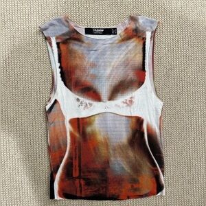 Jaded London Bare All Bra Illusion Tank